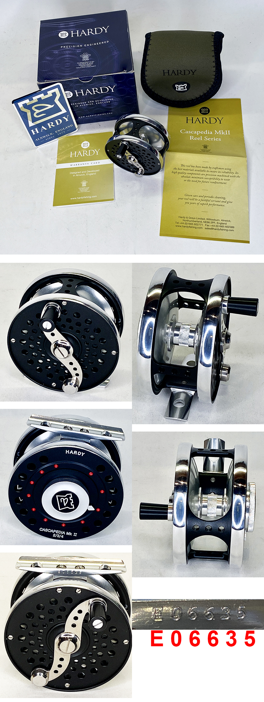 HARDY BROS. LTD MIB CASCAPEDIA MK.II FLY REEL