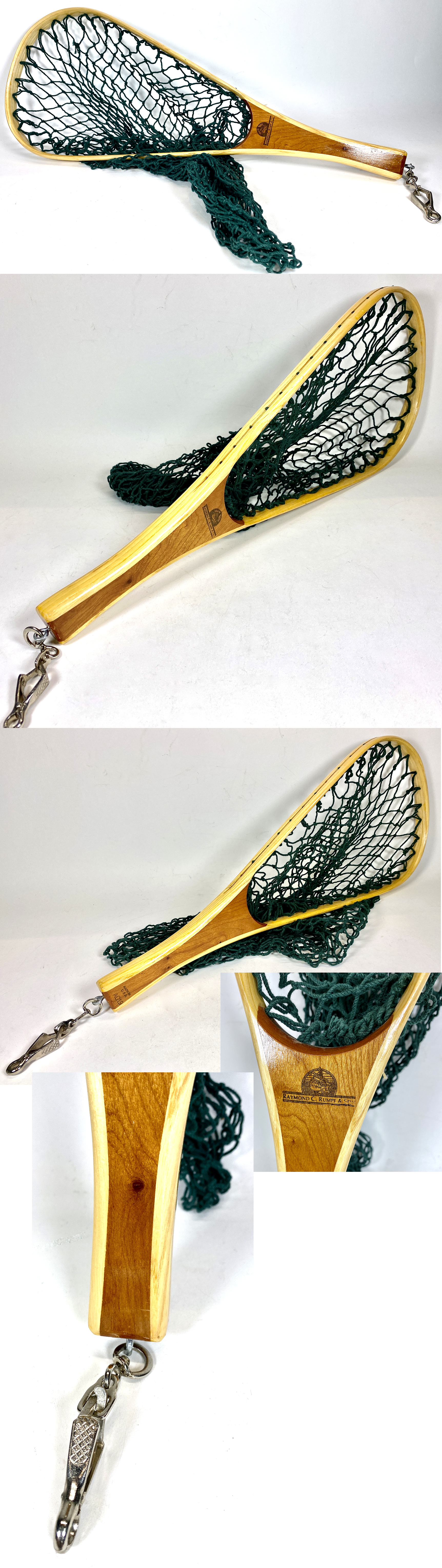 RAYMOND C. RUMPF & SON HAND HELD LANDING NET EX+!
