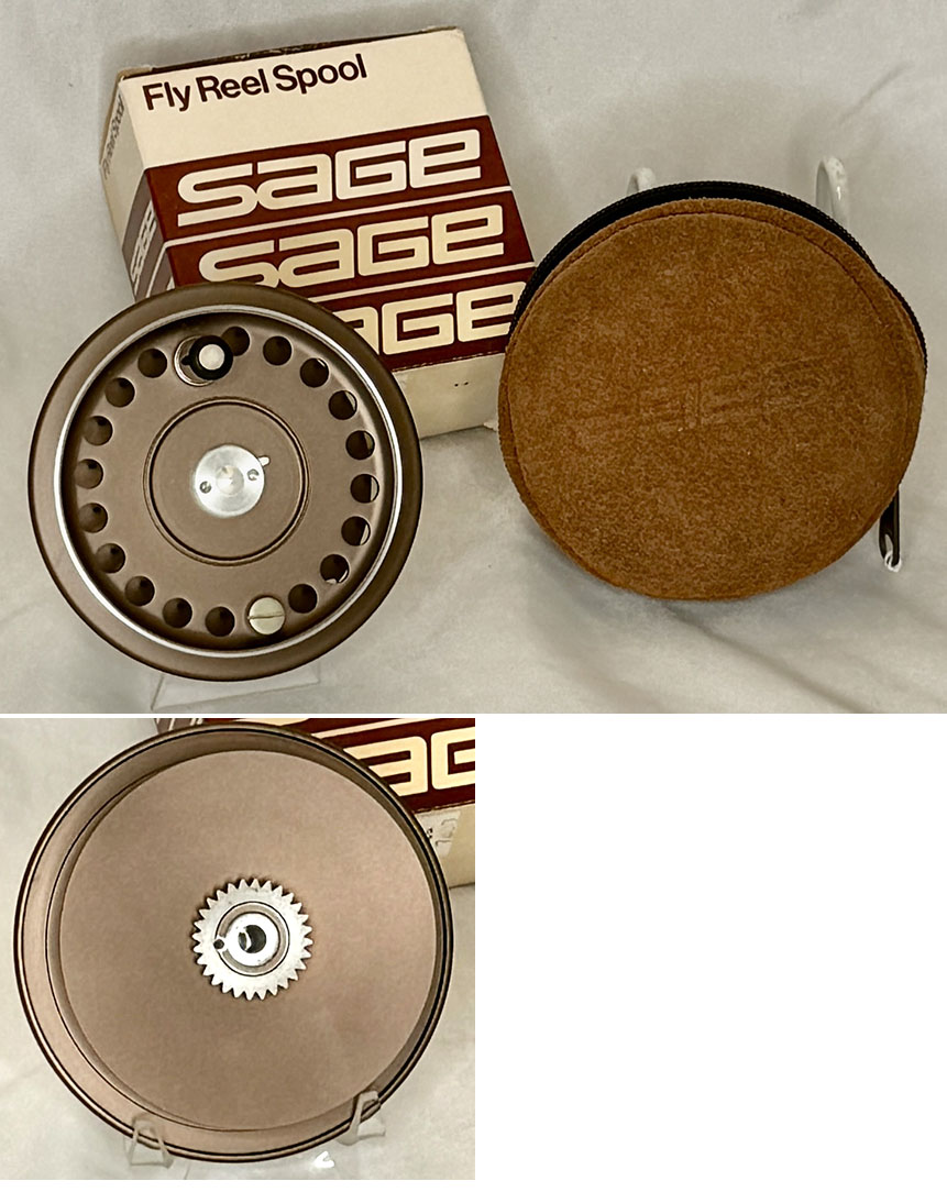 SAGE 508 SPARE SPOOL BY HARDY BROS. W/REEL POUCH!