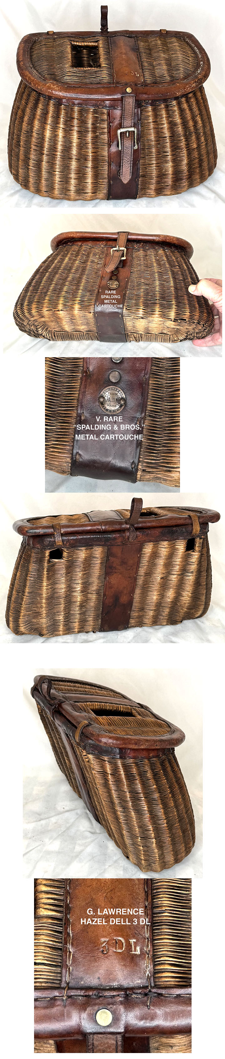 EXTREMELY RARE G. LAWRENCE CREEL MADE FOR SPALDING & BROS. SPORTING GOODS C.1930